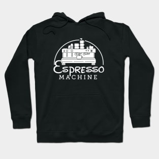 Espresso Machine (White Print Edition) Hoodie